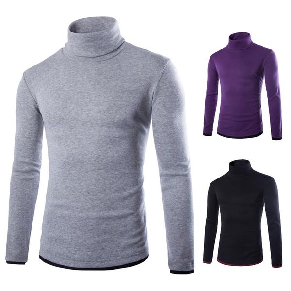 men's turtleneck knitted pullover spring autumn slim fit elastic homme solid sweaters mens knitwear, White;black
men's turtleneck knitted pullover spring autumn slim fit elastic homme solid sweaters mens knitwear, White;black