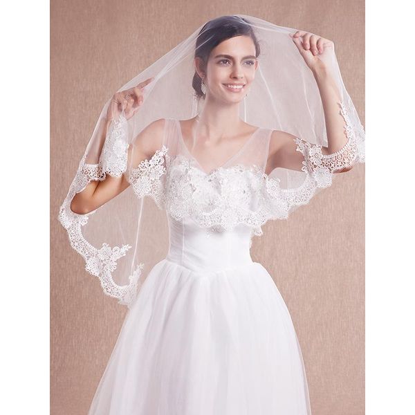bridal veils lan ting bride uma camada borda com aplicao de renda vus noiva vu ruge ombro cotovelo ponta dos dedos apliques, Black
bridal veils lan ting bride uma camada borda com aplicao de renda vus noiva vu ruge ombro cotovelo ponta dos dedos apliques, Black