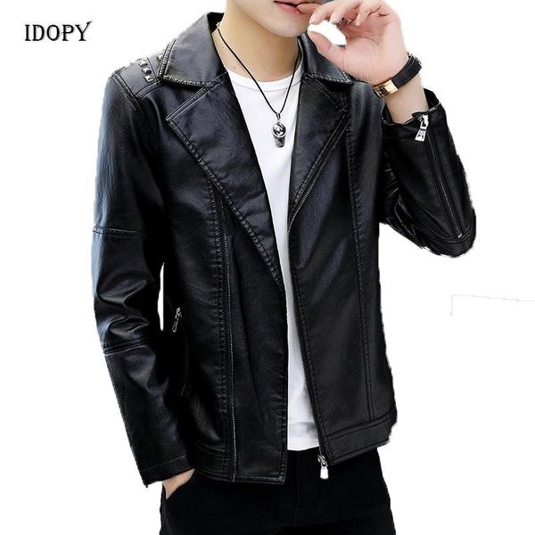 men's fur & faux idopy winter leather jackets coats men rivet pu studded vintage fleece lined motorcycle biker coat, Black
men's fur & faux idopy winter leather jackets coats men rivet pu studded vintage fleece lined motorcycle biker coat, Black