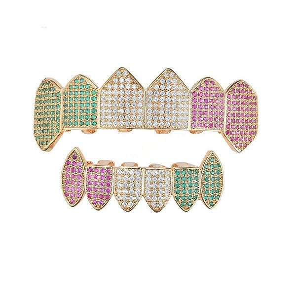 hip hop jewelry grills teeth women iced out color micro-inlaid zircon braces grillz woman, Black
hip hop jewelry grills teeth women iced out color micro-inlaid zircon braces grillz woman, Black