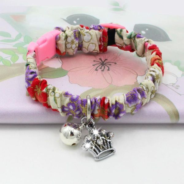 dog collars & leashes color japanese printing flowers elastic stretch adjustment pet cat puppy collar alloy crystal bell 5pc/lot
dog collars & leashes color japanese printing flowers elastic stretch adjustment pet cat puppy collar alloy crystal bell 5pc/lot