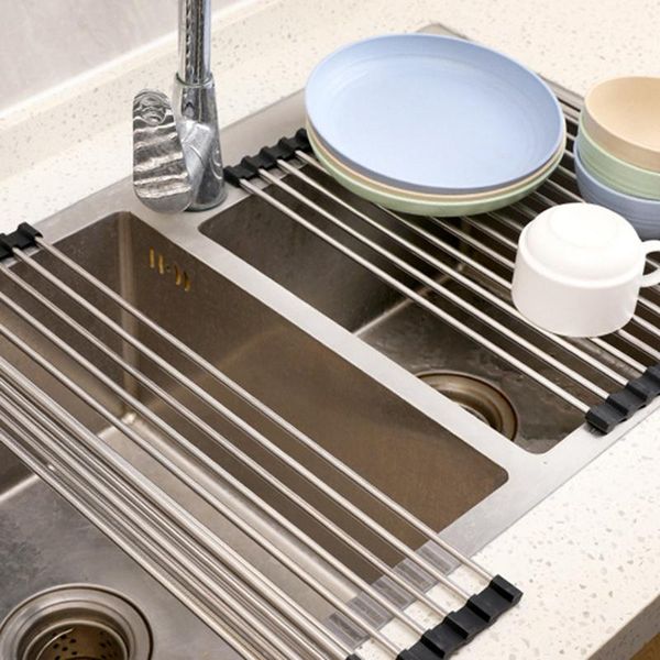 fold dish drainer tray stainless sink drain basket washing vegetable fruit drying rack net steel kitchen folding storage & organization
fold dish drainer tray stainless sink drain basket washing vegetable fruit drying rack net steel kitchen folding storage & organization