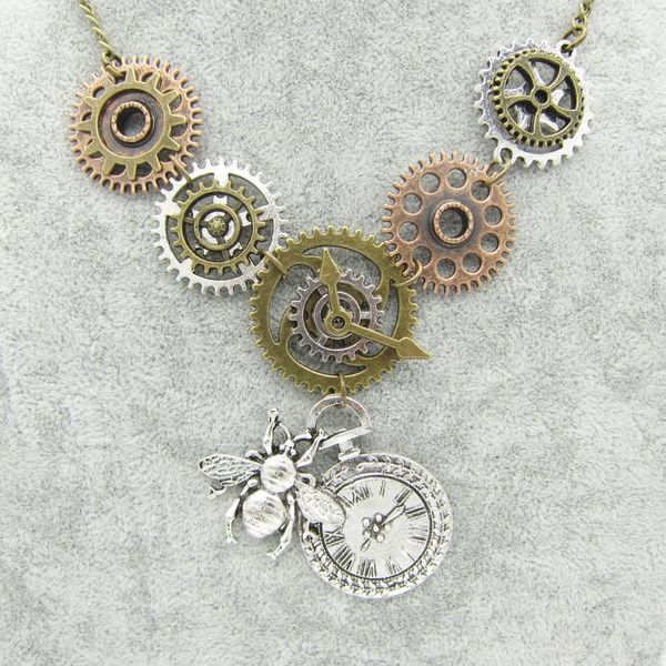 pendant necklaces the original design various shapes and colors gear parts nice comb steampunk diy necklace vintage jewelry, Silver
pendant necklaces the original design various shapes and colors gear parts nice comb steampunk diy necklace vintage jewelry, Silver