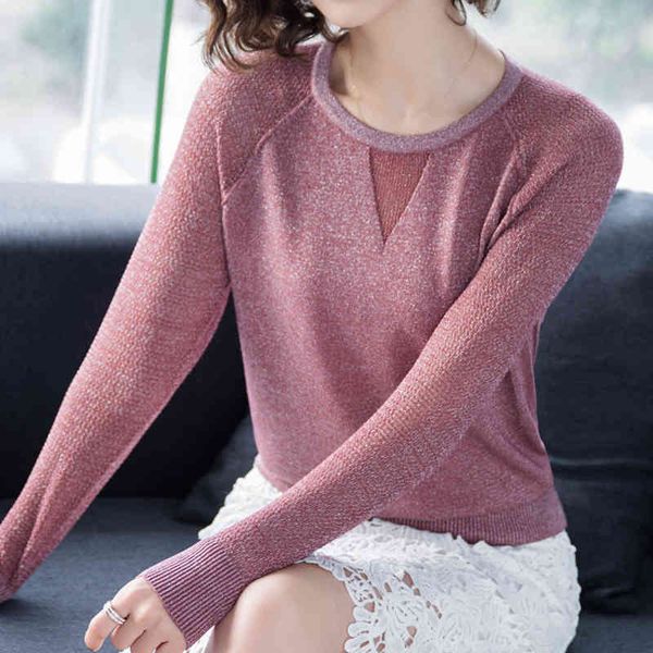 women's sweaters shintimes bright silk long sleeve pullover sweater knitted women clothes fall hollow out slim high elastic womens pull, White;black
women's sweaters shintimes bright silk long sleeve pullover sweater knitted women clothes fall hollow out slim high elastic womens pull, White;black
