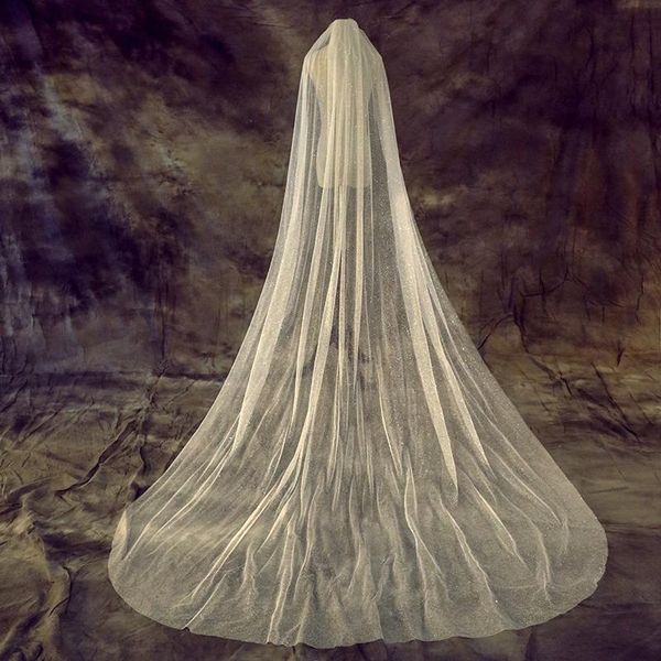 bridal veils glitter woman 1 layers 300 cm with metal comb ivory veil for cut edge tulle wedding, Black
bridal veils glitter woman 1 layers 300 cm with metal comb ivory veil for cut edge tulle wedding, Black