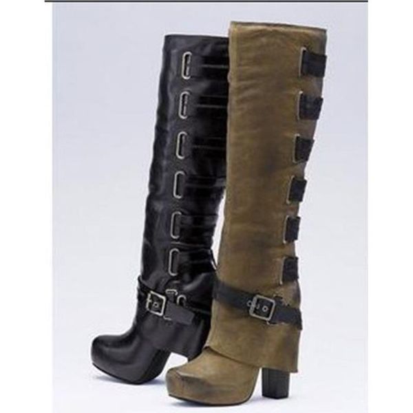 boots bonjomarisa retro vintage round toe platform heels mid calf for women buckle casual walking ladies shoes, Black
boots bonjomarisa retro vintage round toe platform heels mid calf for women buckle casual walking ladies shoes, Black