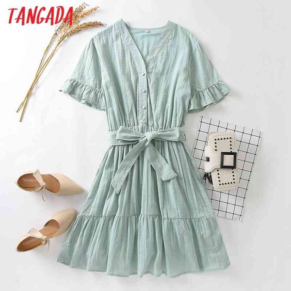 summer women solid ruffles with slash buttons short sleeve ladies mini dress vestidos da87 210416, Black;gray
summer women solid ruffles with slash buttons short sleeve ladies mini dress vestidos da87 210416, Black;gray