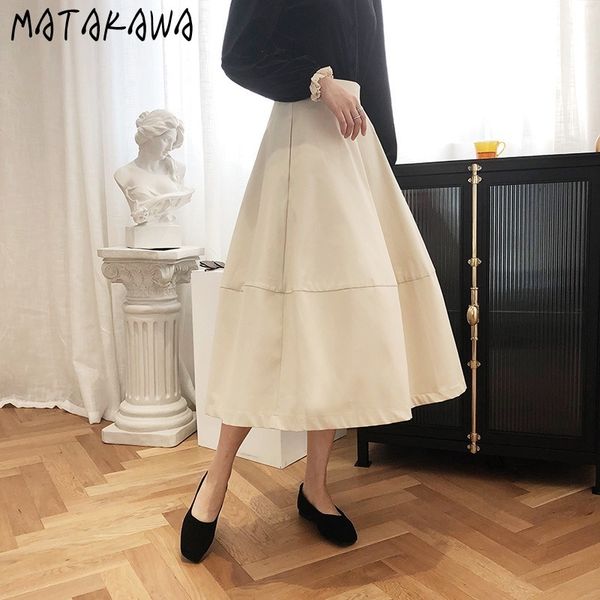 matakawa vintage a-line skirt women autumn cotton long skirt harajuku french high waist ladies skirts 210513, Black
matakawa vintage a-line skirt women autumn cotton long skirt harajuku french high waist ladies skirts 210513, Black
