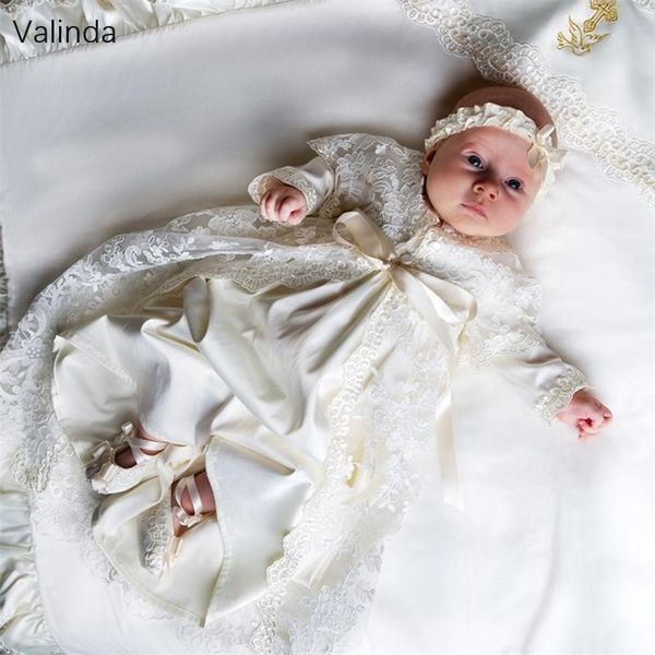 girl's dresses baby girl christening long sleeves lace baptism gowns with headpiece, Red;yellow
girl's dresses baby girl christening long sleeves lace baptism gowns with headpiece, Red;yellow