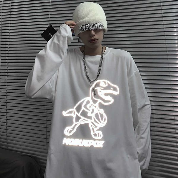 men's t-shirts dinosaur tshirt streetwear men hip hop oversize sweatshirt japan harajuku casual white autumn t shirt male rwei, White;black
men's t-shirts dinosaur tshirt streetwear men hip hop oversize sweatshirt japan harajuku casual white autumn t shirt male rwei, White;black