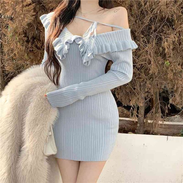 sweet knitting dress early spring ins fashion lapel high waist slim long sleeve solid female hip dresses, Black;gray
sweet knitting dress early spring ins fashion lapel high waist slim long sleeve solid female hip dresses, Black;gray