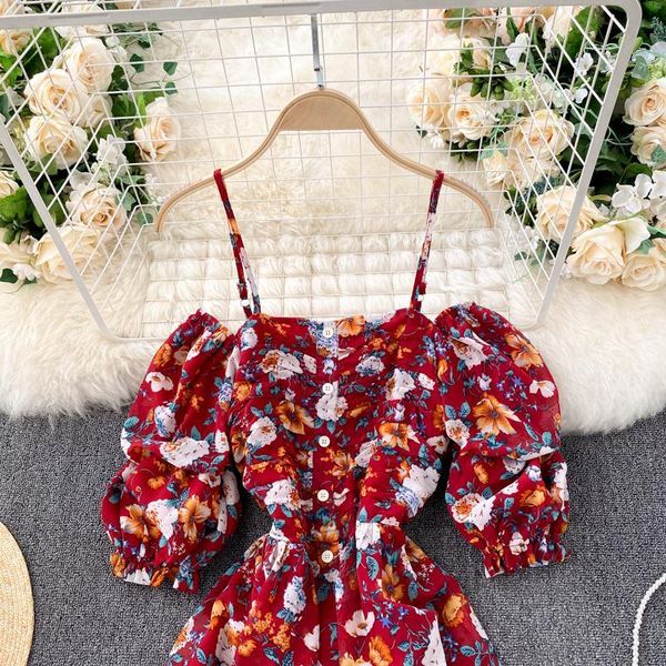casual dresses bohemian floral strap dress women summer korean puff sleeve a-line off shoulder holiday beach midi 103l, Black;gray
casual dresses bohemian floral strap dress women summer korean puff sleeve a-line off shoulder holiday beach midi 103l, Black;gray