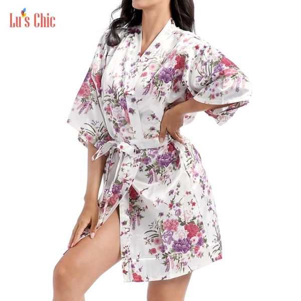 women's sleepwear lu's chic bridal robe satin kimono bathrobe short floral lightweight wedding, Black;red
women's sleepwear lu's chic bridal robe satin kimono bathrobe short floral lightweight wedding, Black;red