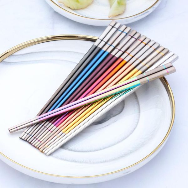 chopsticks 1 pair stainless steel portable chinese non-slip set reusable sushi chop stick for children cutlery
chopsticks 1 pair stainless steel portable chinese non-slip set reusable sushi chop stick for children cutlery