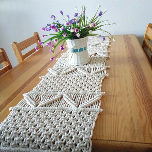 hand-woven macrame table runner boho wedding cloth decoration bedding blanket ornaments po props gift decorative objects & figurines
hand-woven macrame table runner boho wedding cloth decoration bedding blanket ornaments po props gift decorative objects & figurines