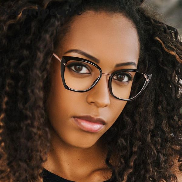 sunglasses anti-blue light glasses women optical myopia prescription eyewear brand designer cat eye frame for woman computer reading, White;black
sunglasses anti-blue light glasses women optical myopia prescription eyewear brand designer cat eye frame for woman computer reading, White;black