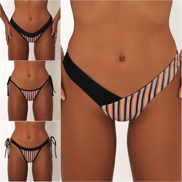 women's swimwear european & american style stripe print low wasit woman bikini bottoms swim shorts female beach wear, White;black
women's swimwear european & american style stripe print low wasit woman bikini bottoms swim shorts female beach wear, White;black