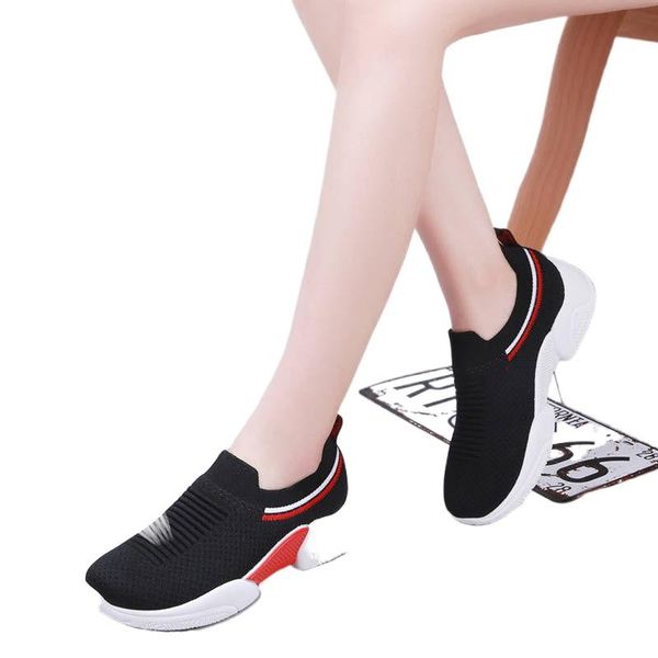 women's shoes single woven mesh surface breathable soft-soled soft-faced light comfortable walk casual sneakers boots, Black
women's shoes single woven mesh surface breathable soft-soled soft-faced light comfortable walk casual sneakers boots, Black