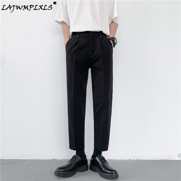 men's pants british style business casual slim fit men dress solid all match decor formal wear office trousers mens, Black
men's pants british style business casual slim fit men dress solid all match decor formal wear office trousers mens, Black