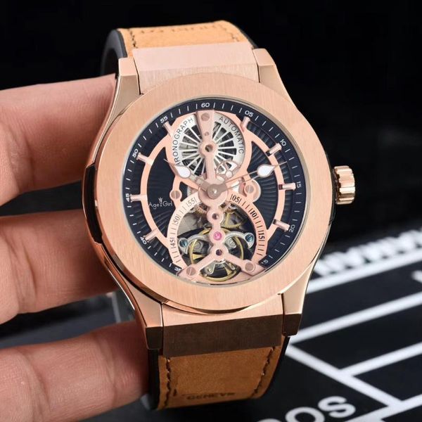 wristwatches men silver black rose gold watch automatic mechanical sapphire tourbillon skeleton leather watches, Slivery;brown
wristwatches men silver black rose gold watch automatic mechanical sapphire tourbillon skeleton leather watches, Slivery;brown