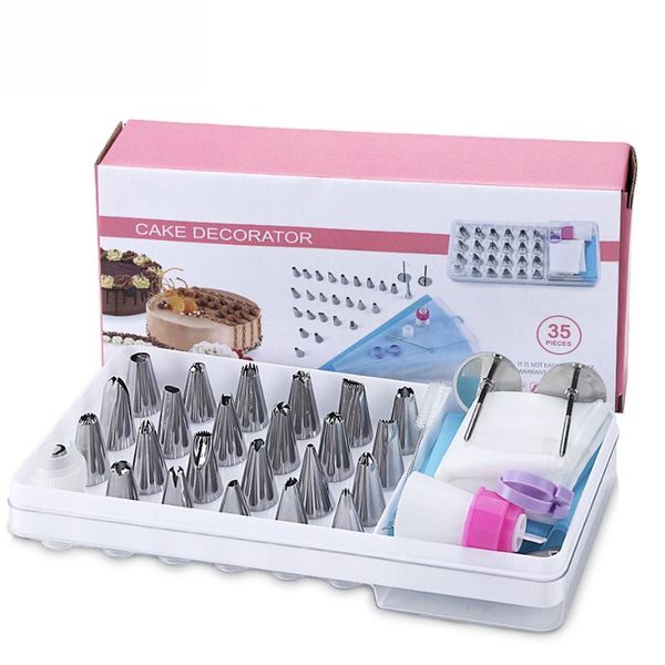 baking & pastry tools 35 pcs/set kitchen cake cream decorating bag stainless steel tool spout
baking & pastry tools 35 pcs/set kitchen cake cream decorating bag stainless steel tool spout