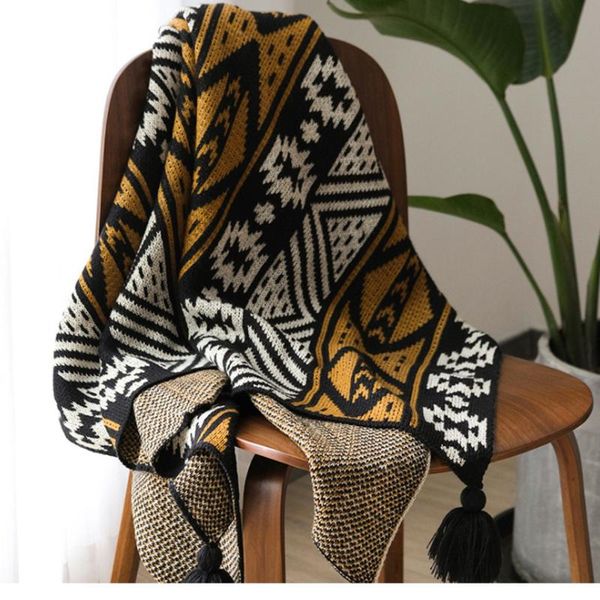 blankets home simple acrylic knitted bohemian comfortable shawl blanket large tassel travel portable office nap sofa cover fz0204
blankets home simple acrylic knitted bohemian comfortable shawl blanket large tassel travel portable office nap sofa cover fz0204