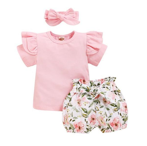clothing sets 0-24m born baby girl floral outfit short sleeve cotton t-shirt shorts headwear 3pcs clothes set, White
clothing sets 0-24m born baby girl floral outfit short sleeve cotton t-shirt shorts headwear 3pcs clothes set, White