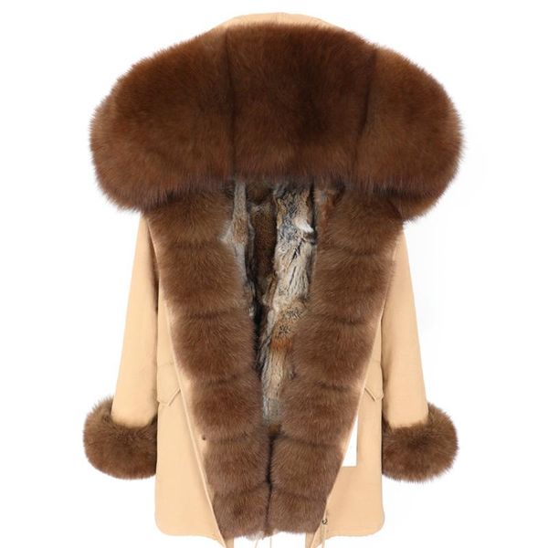 women's fur & faux women real coat collar detachable liner mid-length parker winter jacket, Black
women's fur & faux women real coat collar detachable liner mid-length parker winter jacket, Black
