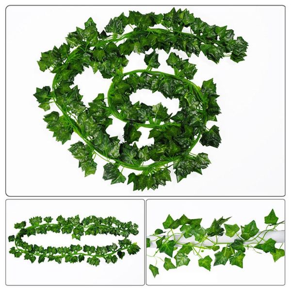 pcs 2m artificial hanging vine plant leaves plastic home garden wall wedding decoration m56 decorative flowers & wreaths
pcs 2m artificial hanging vine plant leaves plastic home garden wall wedding decoration m56 decorative flowers & wreaths