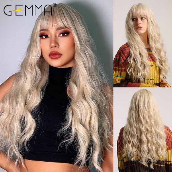 cosplay synthetic wigs long water wave blonde wig with bangs for women lolita party daily wig high temperature fiber hair, Black
cosplay synthetic wigs long water wave blonde wig with bangs for women lolita party daily wig high temperature fiber hair, Black