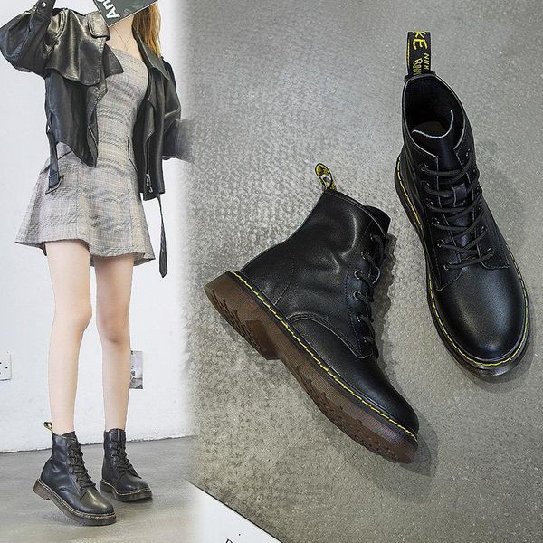 dress shoes boots women's winter round head thick heel short british style pregnant women students' outdoor work, Black
dress shoes boots women's winter round head thick heel short british style pregnant women students' outdoor work, Black