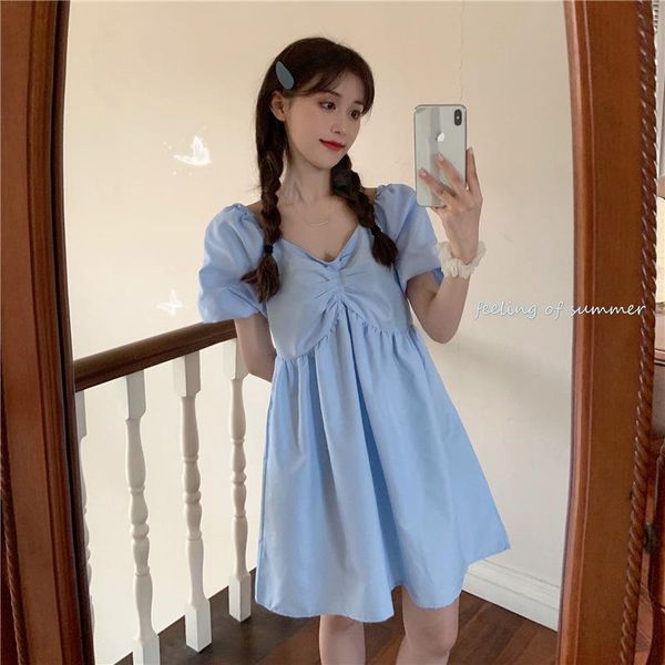 casual dresses summer dress 2021 v-neck backless loose pure color bubble sleeve foreign mom fashion high waist skirt, Black;gray
casual dresses summer dress 2021 v-neck backless loose pure color bubble sleeve foreign mom fashion high waist skirt, Black;gray