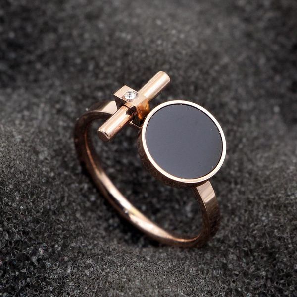 martick simple style personality round rings for woman rose gold color party with black piece bar r232 cluster, Golden;silver
martick simple style personality round rings for woman rose gold color party with black piece bar r232 cluster, Golden;silver