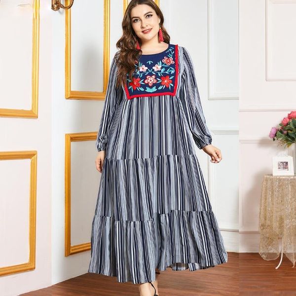 ethnic clothing 2021 muslim large size women's embroidered long sleeve striped temperament skirt in europe and america abaya turkey, Red
ethnic clothing 2021 muslim large size women's embroidered long sleeve striped temperament skirt in europe and america abaya turkey, Red