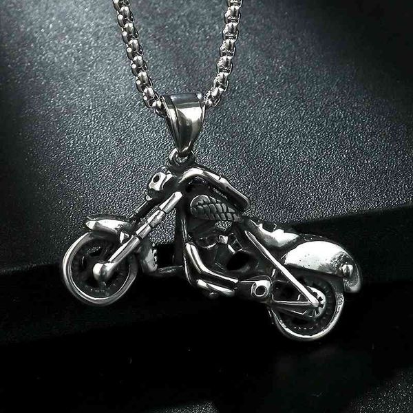 trendy hip hop men's necklace, punk style motorcycle pendant, japanese and korean fashion pendant necklace, Silver
trendy hip hop men's necklace, punk style motorcycle pendant, japanese and korean fashion pendant necklace, Silver