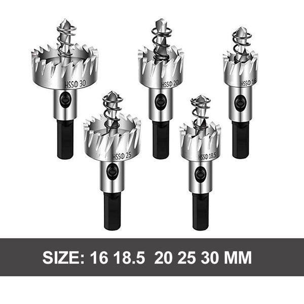 professional hand tool sets 5-piece set of high-speed steel hole saw titanium-plated serrated stainless metal
professional hand tool sets 5-piece set of high-speed steel hole saw titanium-plated serrated stainless metal