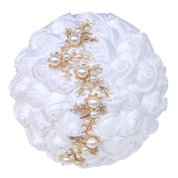 pure white bride and bridesmaid holding bouquet satin rose pearl rhinestone handmade wedding supplies cb003 decorative flowers & wreaths
pure white bride and bridesmaid holding bouquet satin rose pearl rhinestone handmade wedding supplies cb003 decorative flowers & wreaths