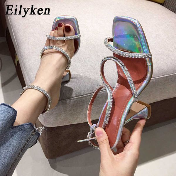 eilyken summer open toe gladiator sandal womens wedding crystal ankle buckle strap strange high heel shoes 210608, Black
eilyken summer open toe gladiator sandal womens wedding crystal ankle buckle strap strange high heel shoes 210608, Black