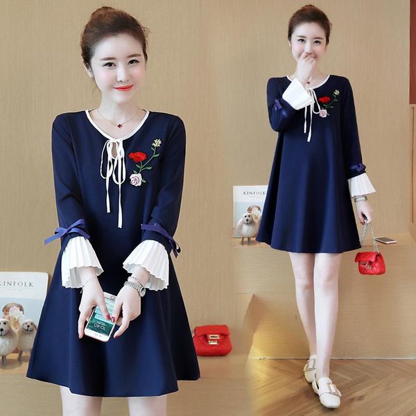 maternity dresses 8802# clothes spring autumn long sleeves fashion o neck loose stylish dress for pregnant women mom, White
maternity dresses 8802# clothes spring autumn long sleeves fashion o neck loose stylish dress for pregnant women mom, White