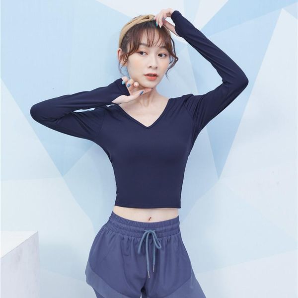yoga outfits women's workout clothes gym sports long-sleeved shirt dark blue back hollow v-neck long sleeves, White;red
yoga outfits women's workout clothes gym sports long-sleeved shirt dark blue back hollow v-neck long sleeves, White;red