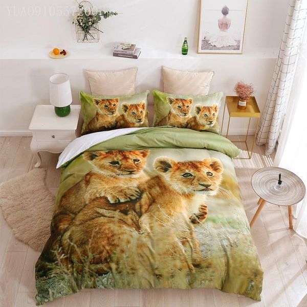 bedding sets animal duvet cover set 2/3pcs lion printing comforter with pillowcase green juego de cama king
bedding sets animal duvet cover set 2/3pcs lion printing comforter with pillowcase green juego de cama king
