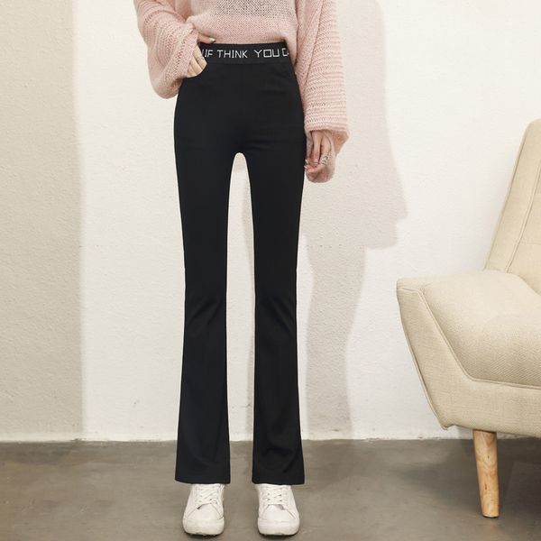 d 0401 black qiu dong han edition flares with thickening female bootleg stretch tight leggings show thin outer wear pants, Blue
d 0401 black qiu dong han edition flares with thickening female bootleg stretch tight leggings show thin outer wear pants, Blue