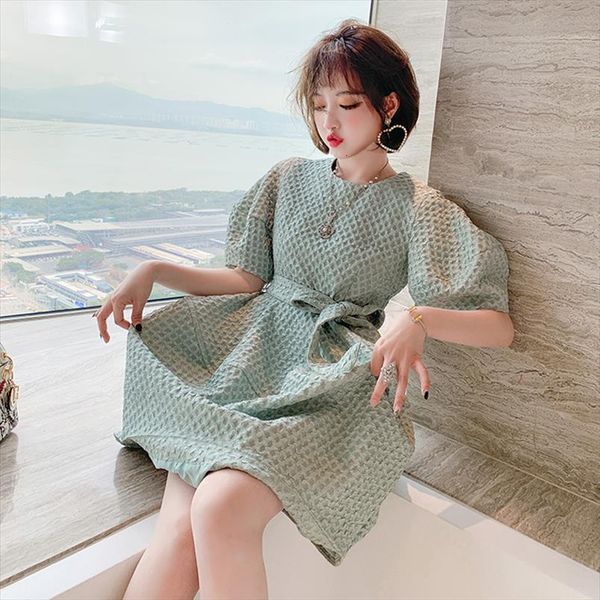 awarose 3d jacquard solid womens dresses color high waist belt fashion elegant dress female summer short sleeve party clothes, Black;gray
awarose 3d jacquard solid womens dresses color high waist belt fashion elegant dress female summer short sleeve party clothes, Black;gray