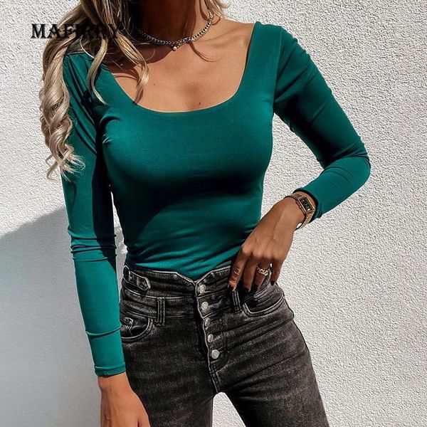 women's t-shirt spring autumn square collar solid slim tees long sleeve backless bodycon basic elegant women streetwear casual t sh, White
women's t-shirt spring autumn square collar solid slim tees long sleeve backless bodycon basic elegant women streetwear casual t sh, White