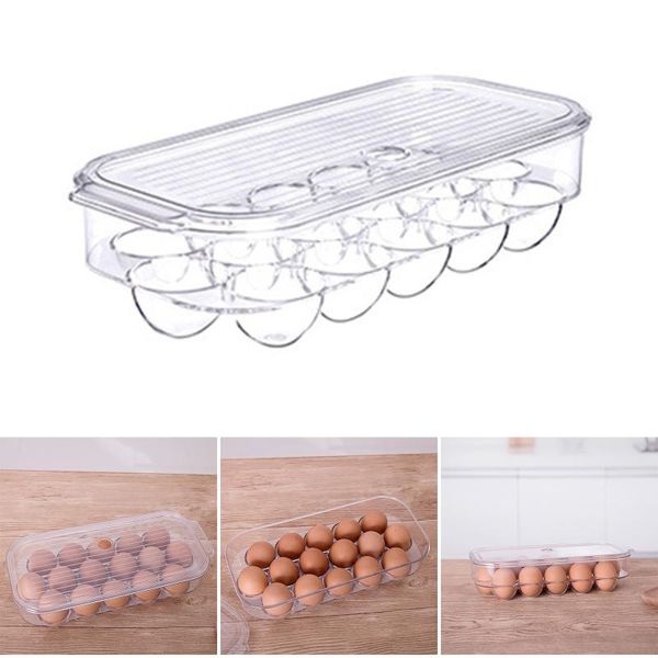 egg holders stackable refrigerator organizer bins clear plastic storage container for fridge er holds bottles & jars
egg holders stackable refrigerator organizer bins clear plastic storage container for fridge er holds bottles & jars