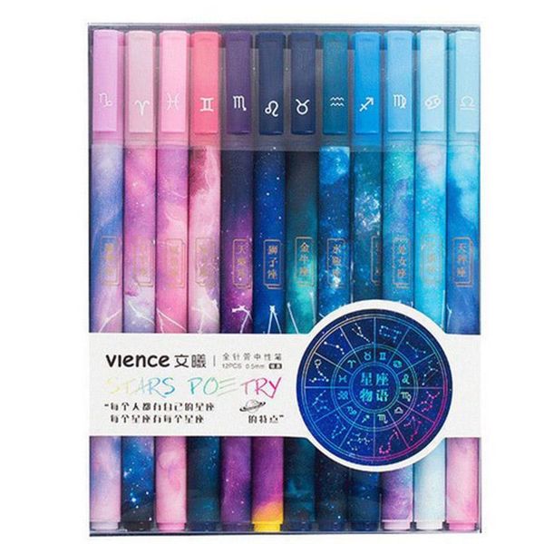 gel pens 12pcs/set nstellation pen kawaii starry sky cool 0.5mm black ink office school supplies cute stationery
gel pens 12pcs/set nstellation pen kawaii starry sky cool 0.5mm black ink office school supplies cute stationery