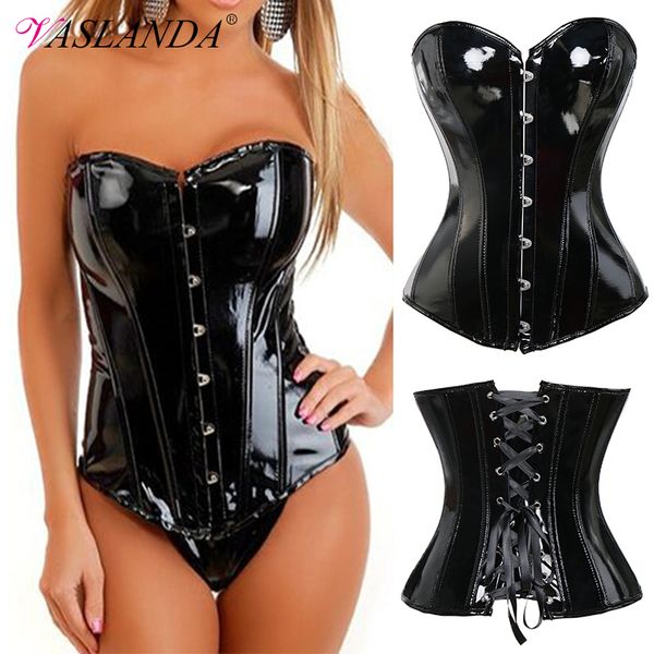 bustiers & corsets faux pu leather steampunk corset overbust bustier gothic lace up corselet waist trainer body shaper
bustiers & corsets faux pu leather steampunk corset overbust bustier gothic lace up corselet waist trainer body shaper