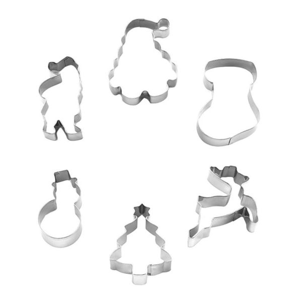 6pcs christmas cookie cutters set stainless steel biscuit mold diy baking die-cutting party supplies moulds
6pcs christmas cookie cutters set stainless steel biscuit mold diy baking die-cutting party supplies moulds