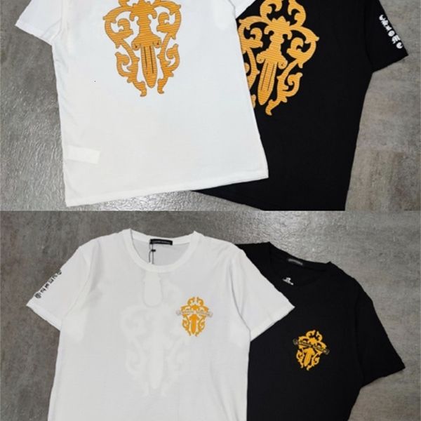 ch cro short sleeve men's t-shirt cross sanskrit print summer new fashion brand, White;black
ch cro short sleeve men's t-shirt cross sanskrit print summer new fashion brand, White;black