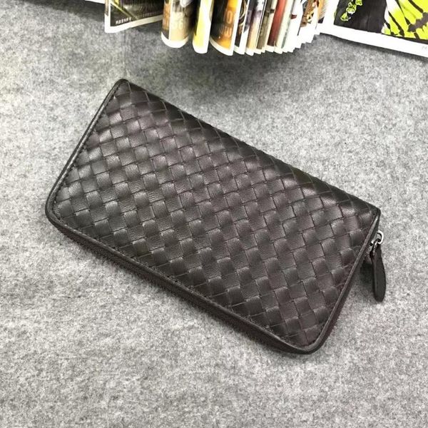 wallets fashion handmade sheepskin woven men's purse real leather long zipper man's, Red;black
wallets fashion handmade sheepskin woven men's purse real leather long zipper man's, Red;black